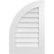 Ekena Millwork Quarter Round Top Left Surface Mount PVC Gable Vent w/ 3-1/2"W x 1"P Standard Frame, 20"W x 30"H GVPQL20X3001SN - alternate 1
